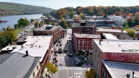 low angle street aerial brattleboro vermont