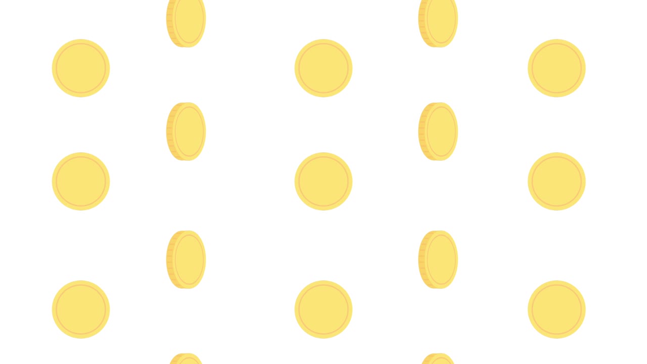 Animated Background With Money Falling Down.