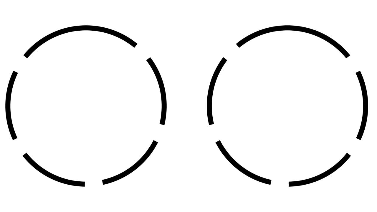 원 회전 스플릿 팝 애니메이션 모션 그래픽