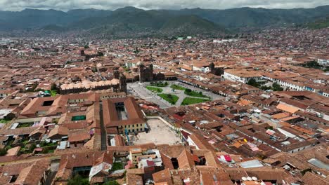 Establishing-Aerial-Fly-Drone-View-of-Cusco-Peru