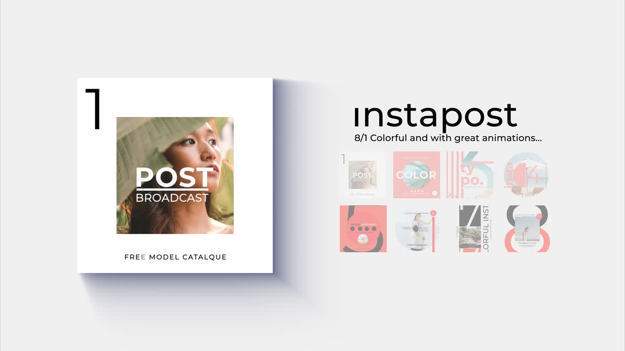 Instapost: Colorful and Animated Instagram Stories Templates