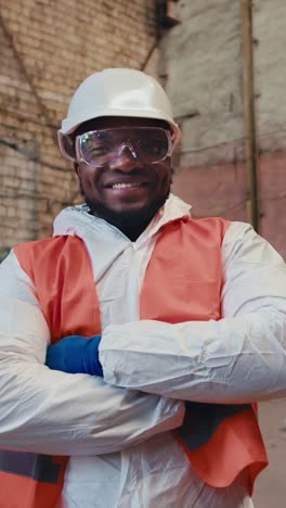 worker in protective gear