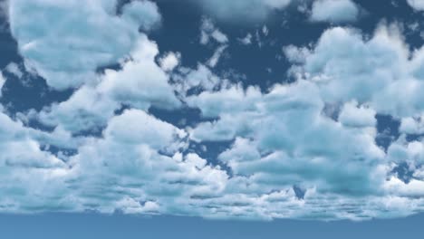 nubes blancas y esponjosas en el cielo azul
