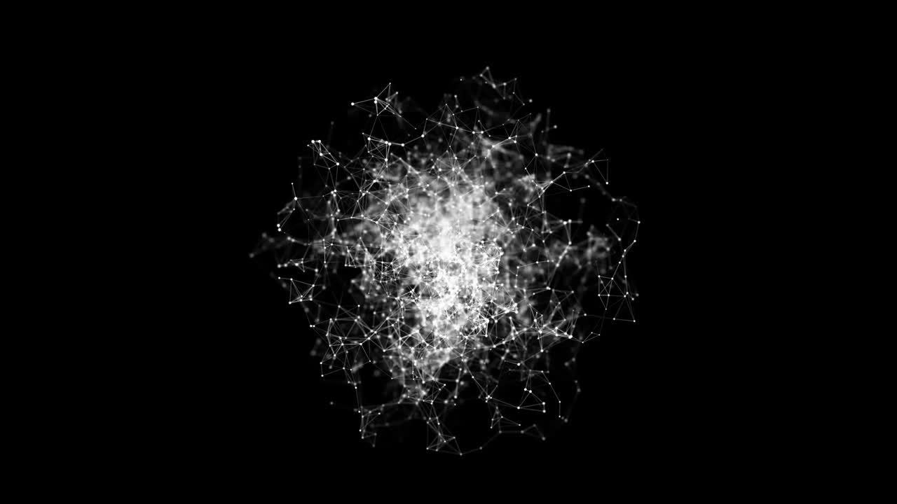점과 선으로 구성된 구. 현대 와이어 프레임 요소. 기술 그리드 구. 3d 렌더링.