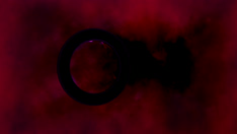 black circle portal shape