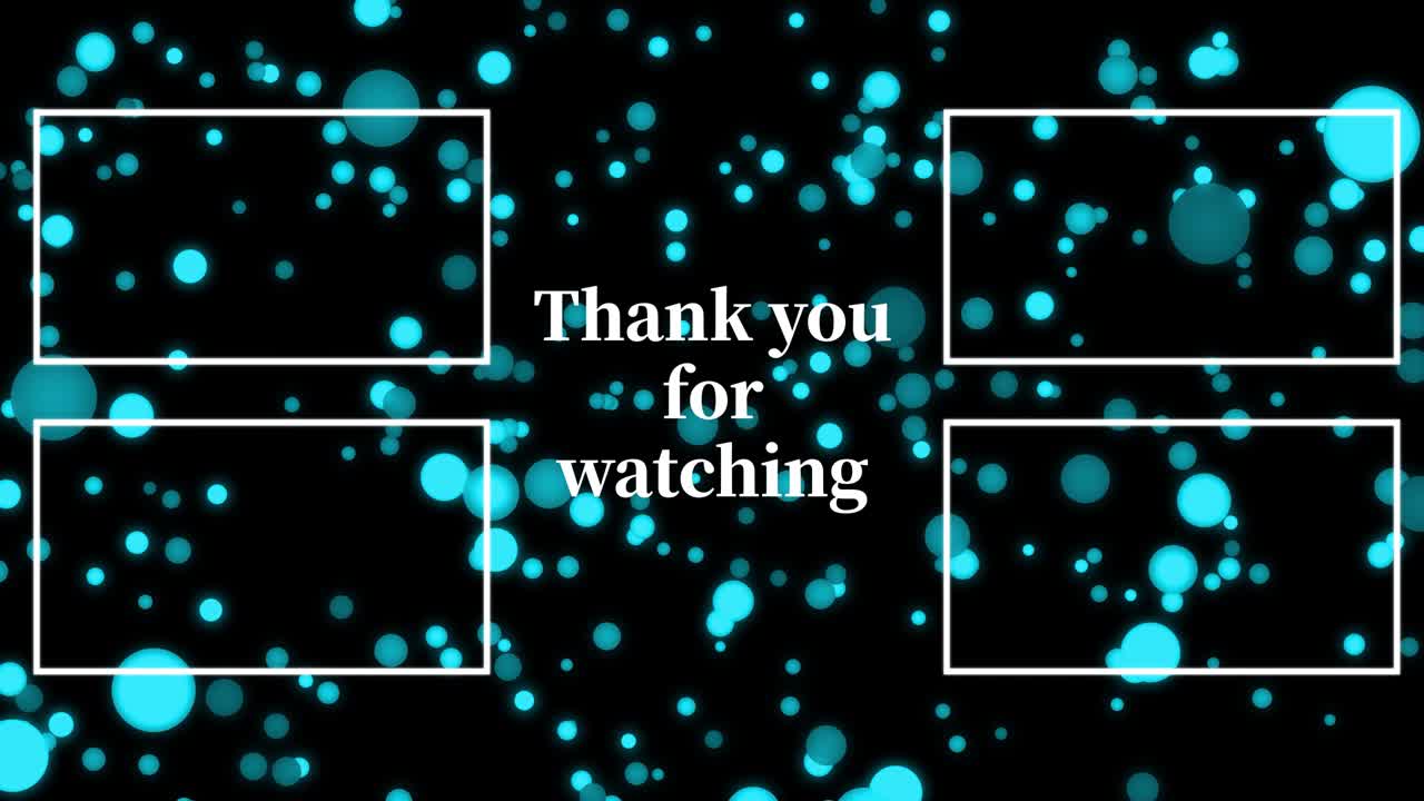 곡물 점 이동 끝 카드 끝 화면 모션 그래픽