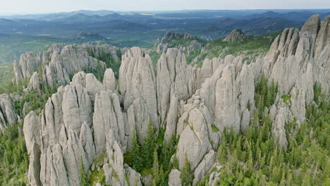aerial perspective of nature’s sculpted rock formations in the heart of the western united states.