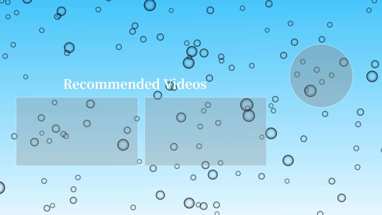 버블 시 엔드 카드 엔딩 스크린 모션 그래픽