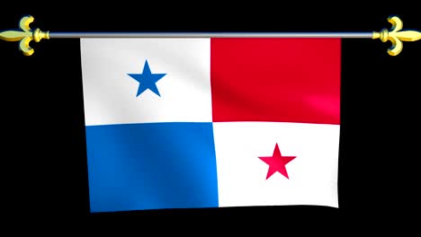 large looping animated flag of panama