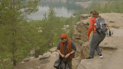 climbers in the nature