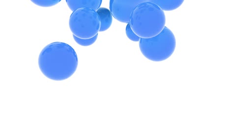 abstract 3d liquid balls. 4k render animation. seamless loop.