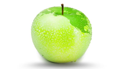 apple turning as the earth