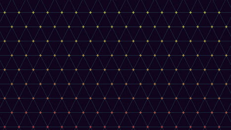 blue dot grid illuminated seamless pattern on a black background