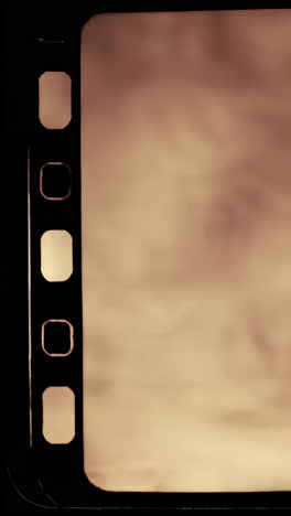 vintage film strip border and blurred background