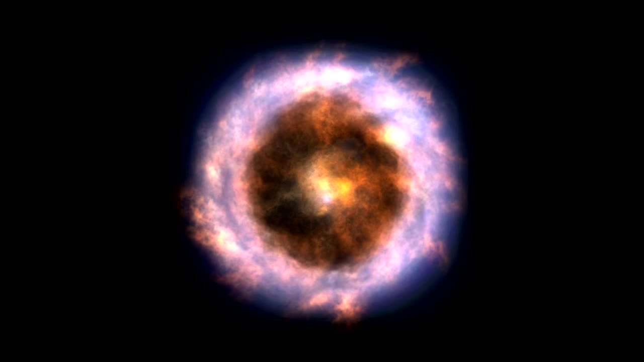 explosion in space 4k