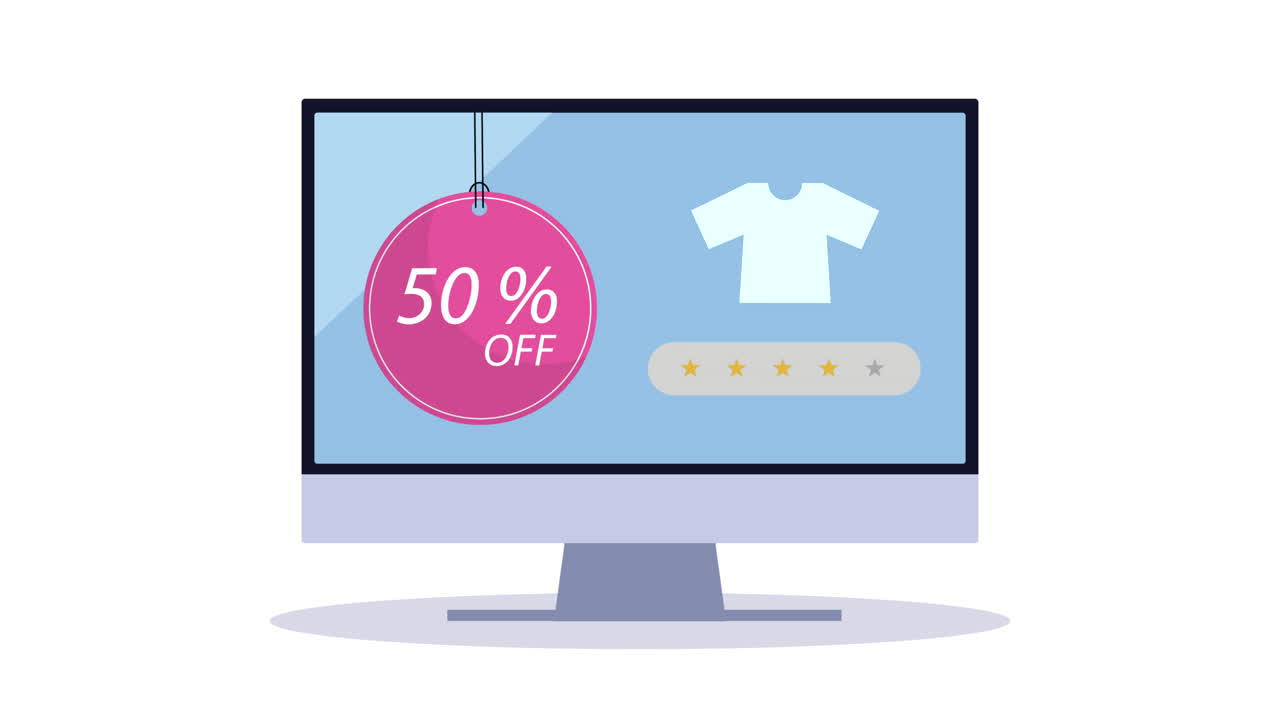 전자상거래 애니메이션 태그를 가진 데스크