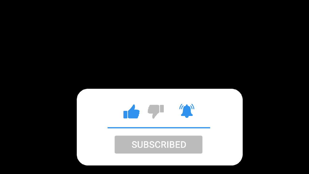 Pulsante YouTube Iscriviti Animato con Icone Mi Piace e Campana