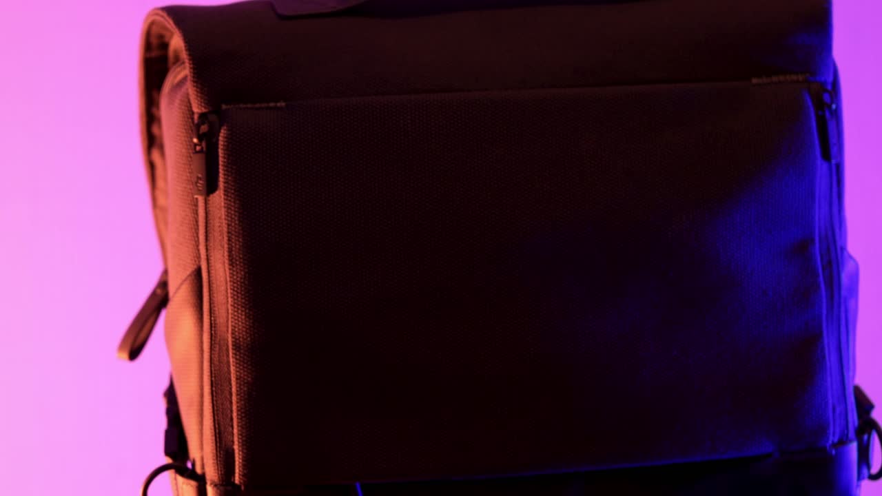 foto de estudio de un equipo de bolsa profesional, movimiento giratorio