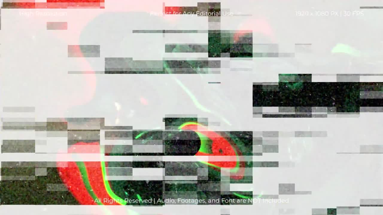 Dynamic Grunge Glitch Video Transitions and Urban Scenes