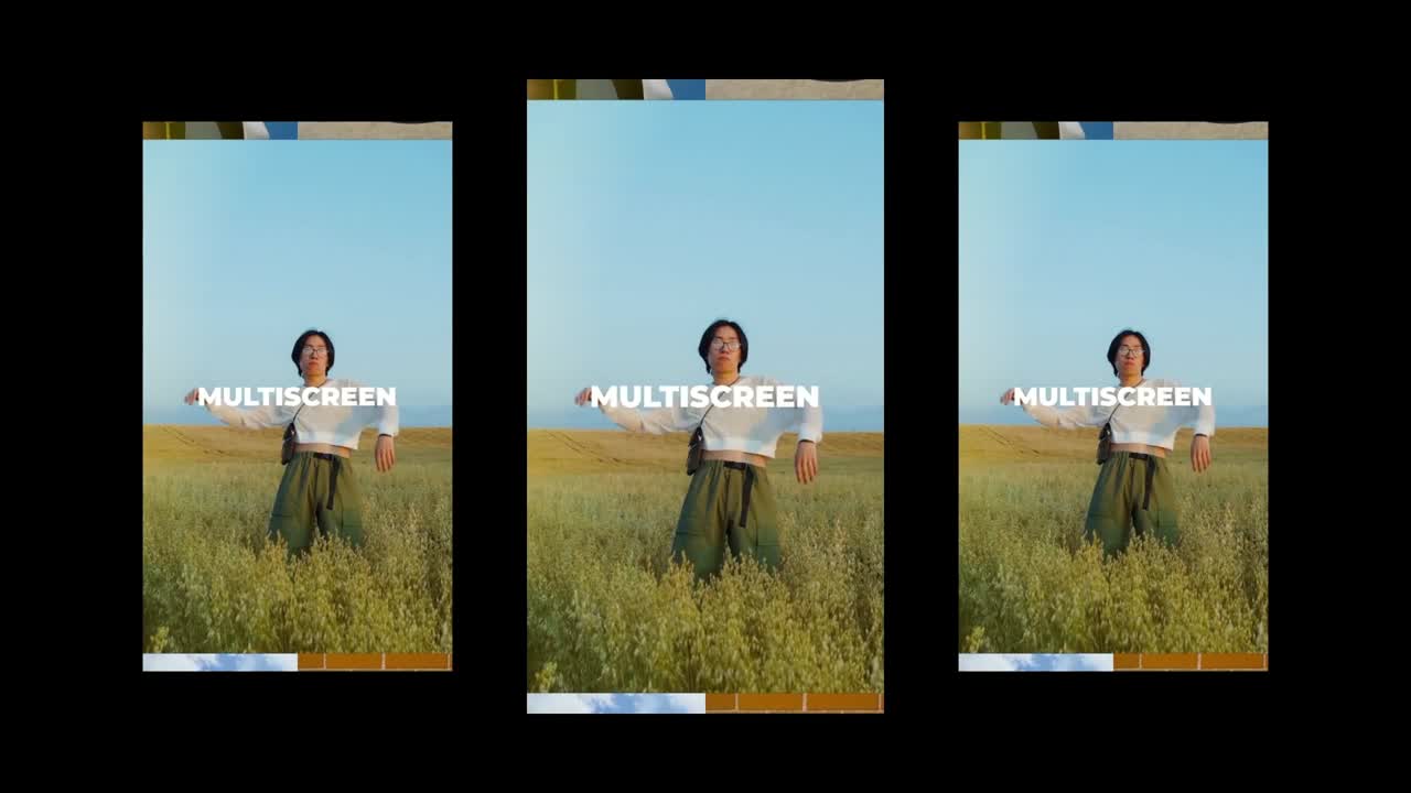 Multiobrazovková prezentace s dynamickým rozložením pro krásné zobrazení fotografií a videí
