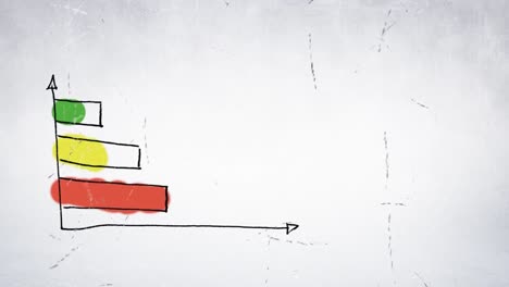 Data chart drawn on a white background