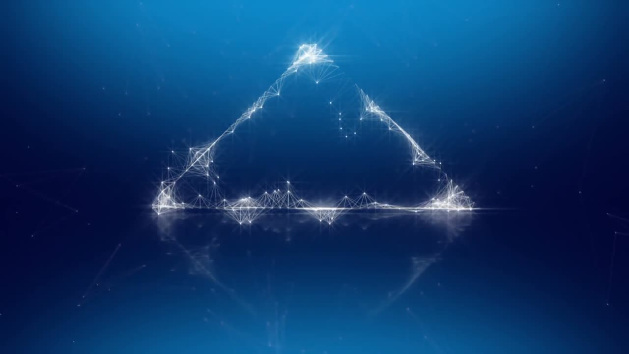 인터페이스 화면의 디지털로 생성된 비디오 4k