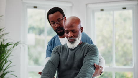 elderly man, physiotherapy