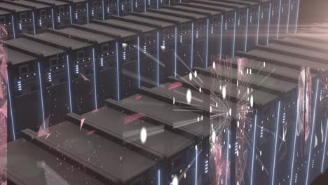 animation of data processing over computer servers
