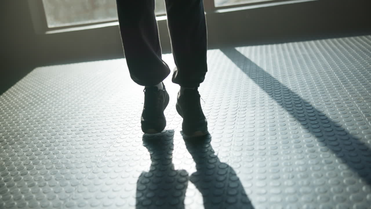 Silhouette of Legs Jumping