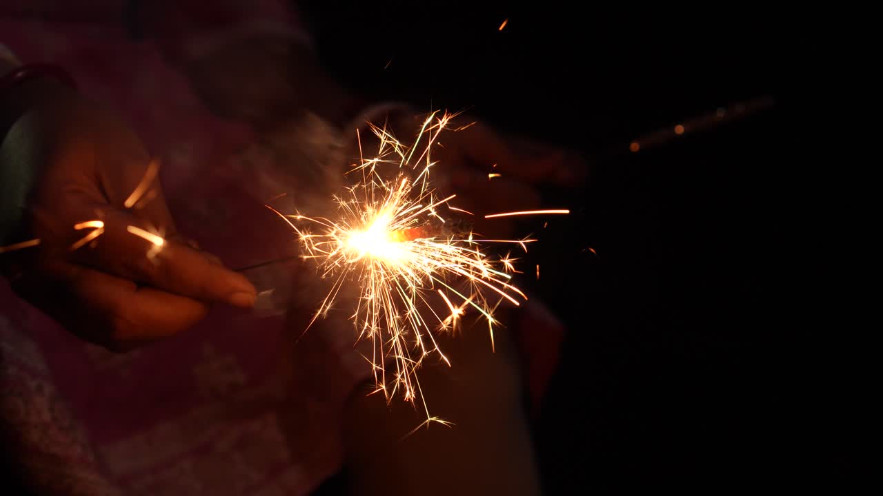 Different types of firecrackers are being burned during Diwali