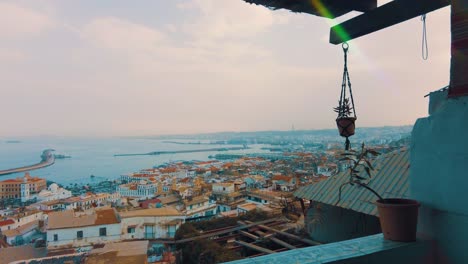 un plan desde arriba de la ciudad de argel