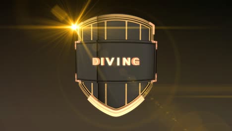 diving - orange