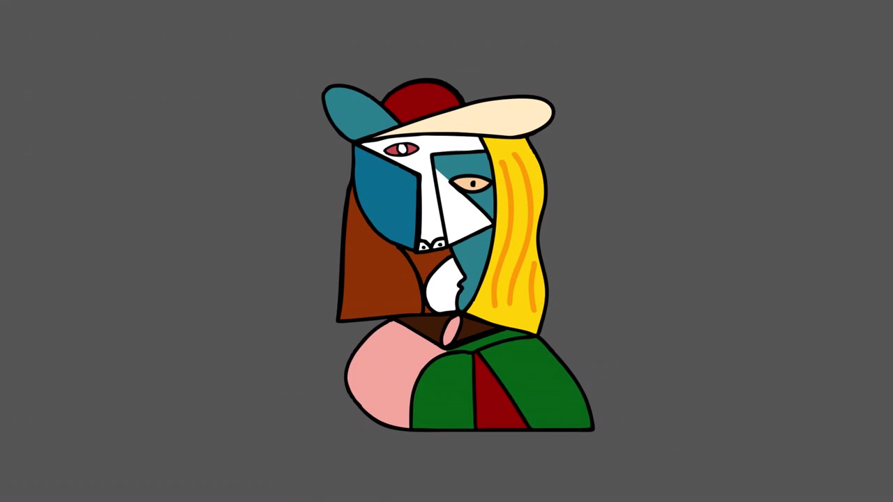 Animated Cartoon Painting of Great Artists 05