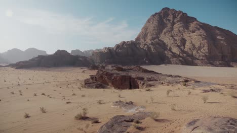 wadi rum vista panorámica del desierto de jordania