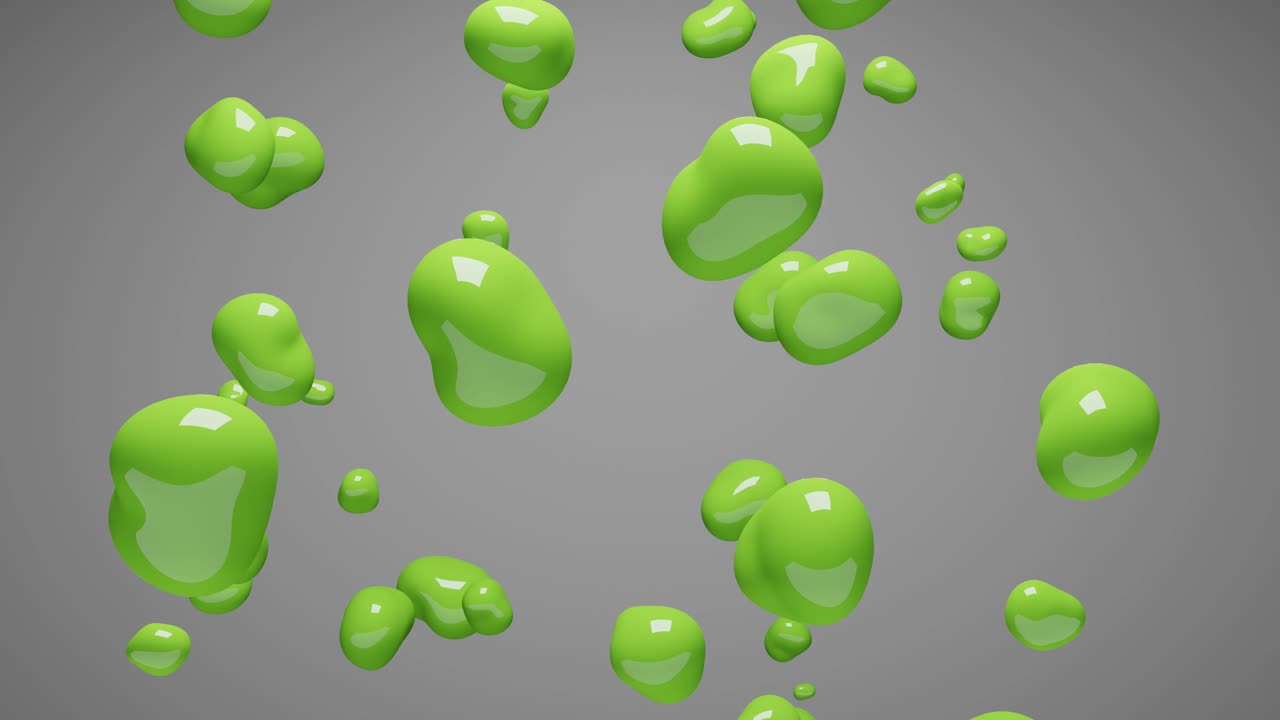 액체 유체 모양 추상 배경 애니메이션