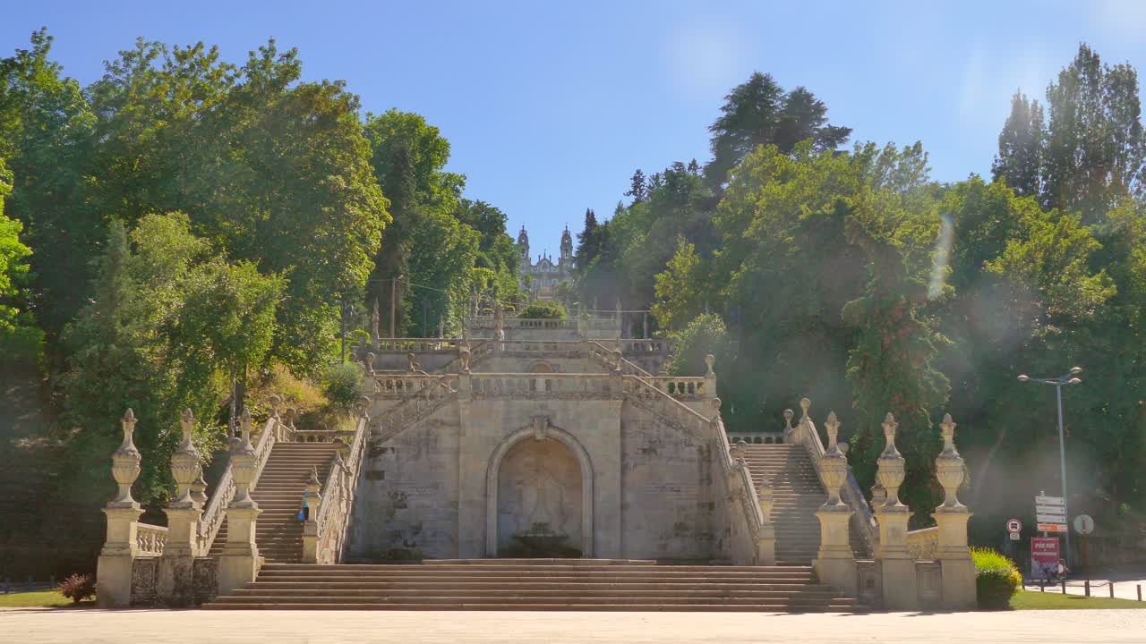 Scalinata del Santuario de Nossa Senhora dos Remédios a Lamego, Portogallo
