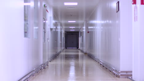 empty hospital corridor interior. empty hallway hospital. clinic corridor