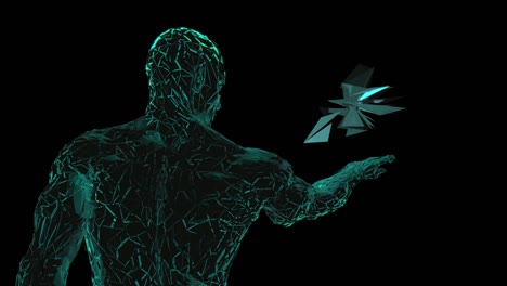 hombre analizando datos para encontrar un concepto de solución