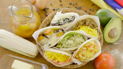 arepas, venezuelan dish made of corn flour