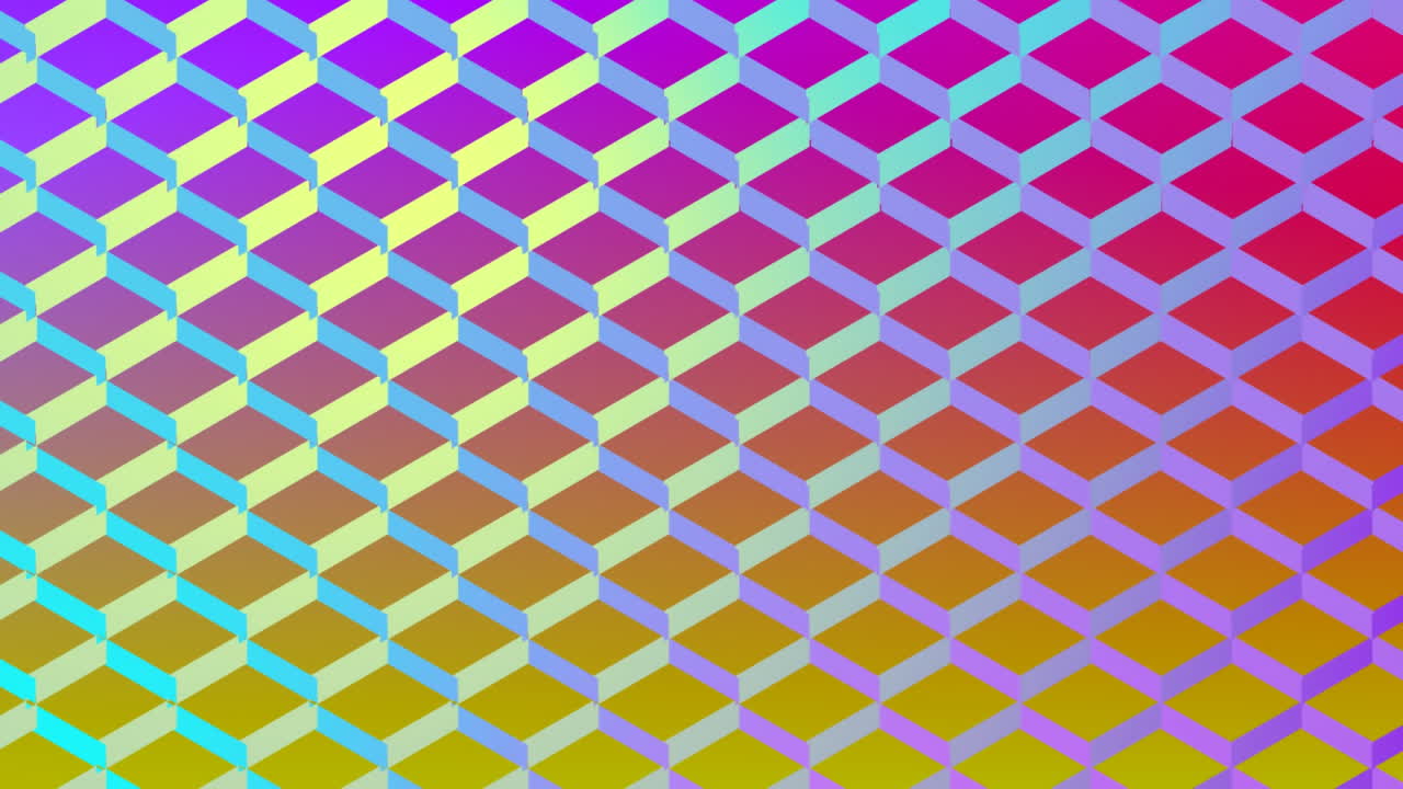 malla colorida en forma de diamante en amarillo y rosa