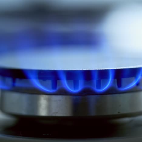 burning the gas on the stove