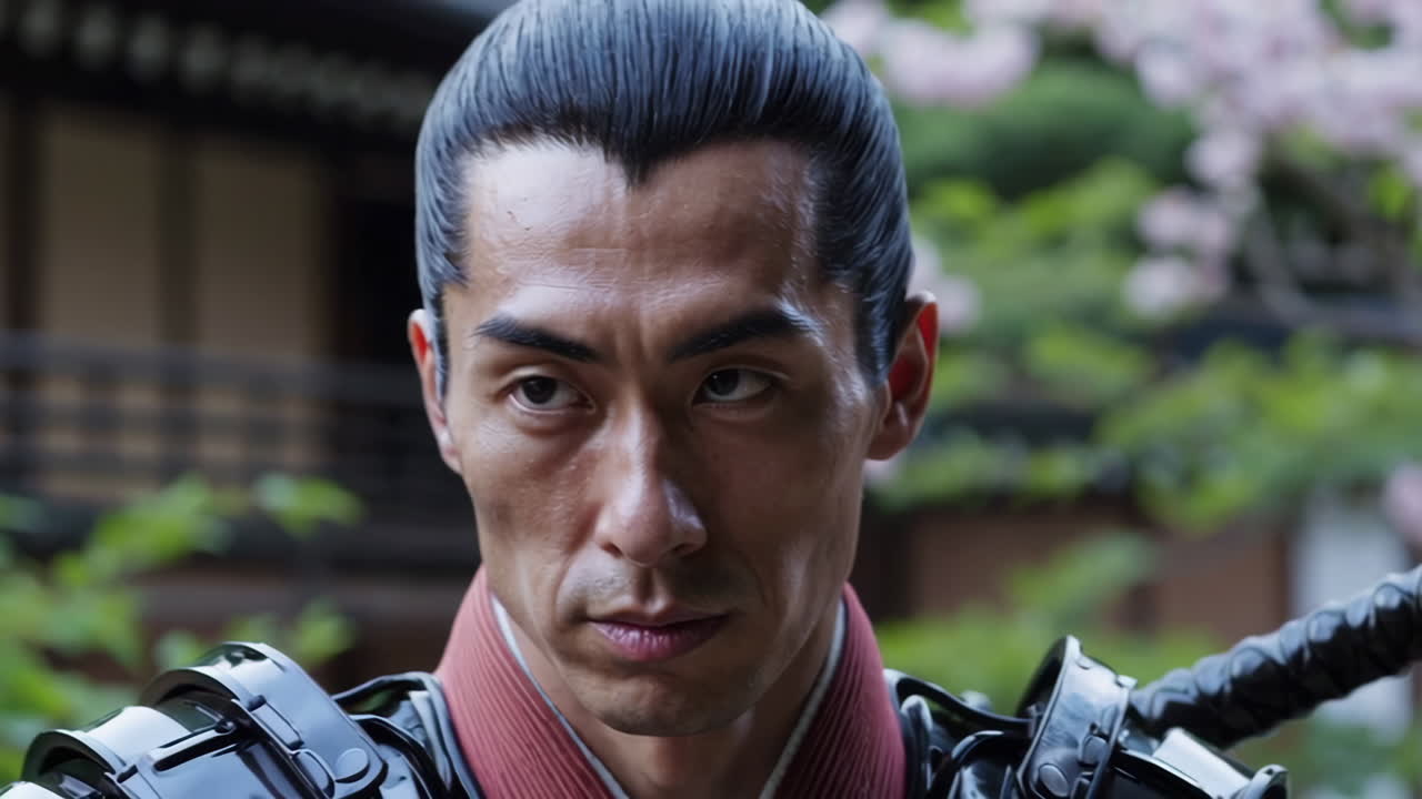 Japanese Samurai Portrait