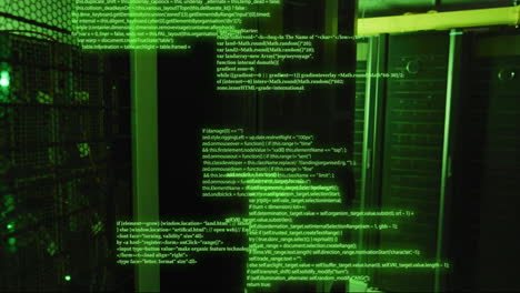 animazione dell'elaborazione dei dati su server informatici