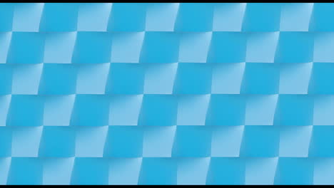 animation of blue shapes in repetition moving