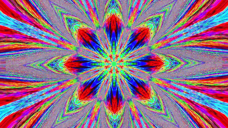 Spellbinding bad trip effect flare glittering background