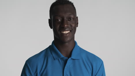 African-american-man-on-grey-background.