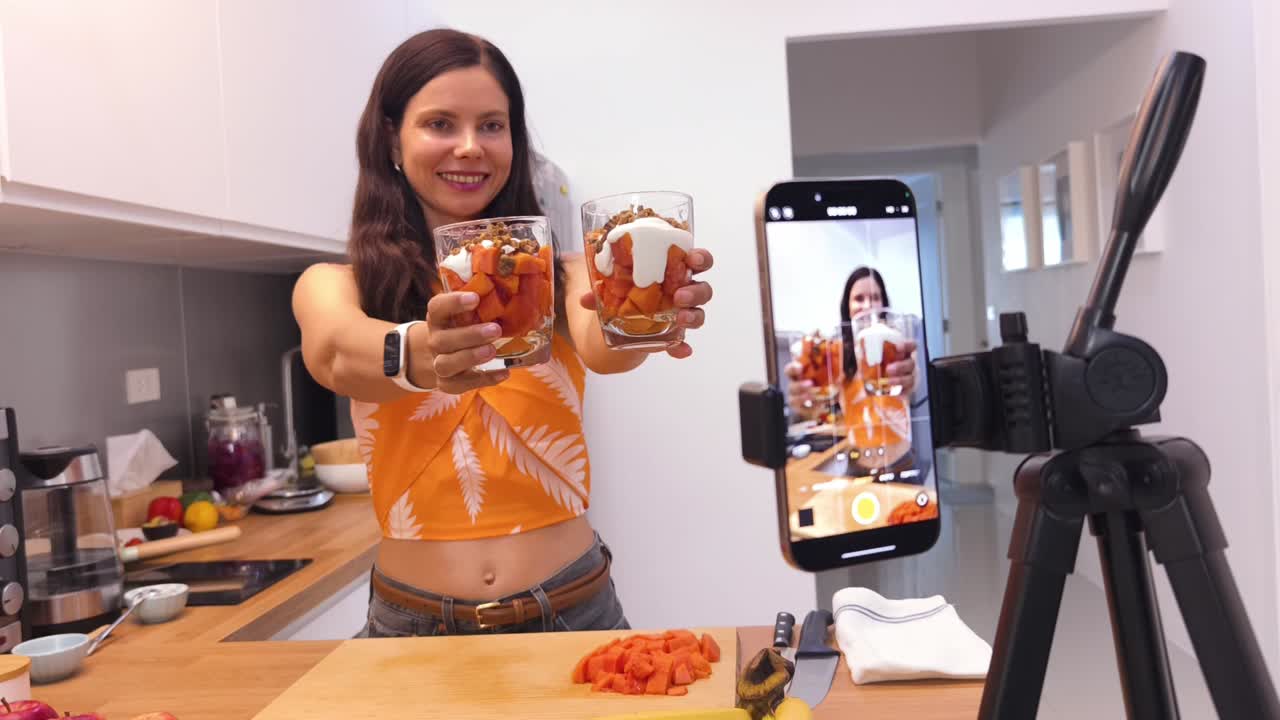 una deliciosa receta de yogur de papaya