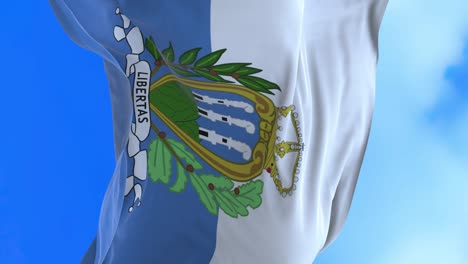 seamless loop of san marino flag.