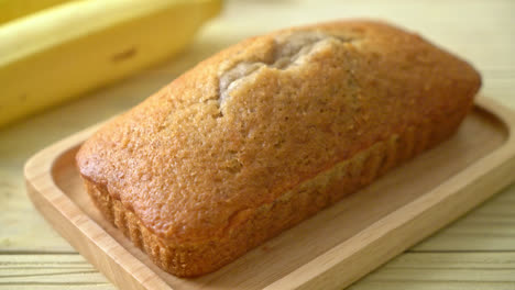 homemade banana bread  or  banana cake sliced