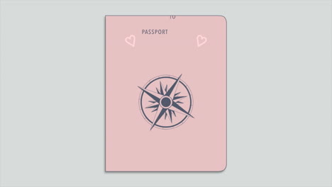 Pasaporte-Con-Brújula-Y-Corazones-De-Amor